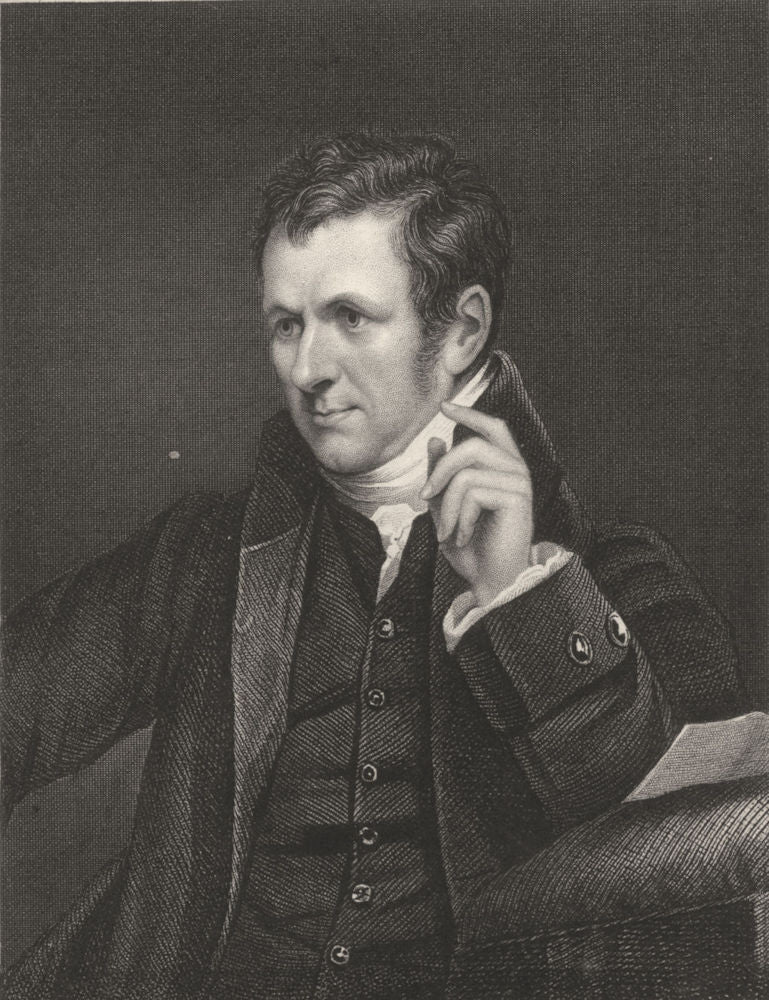 SCIENCE. Sir Humphrey Davy, Bart. PRS c1840 old antique vintage print picture